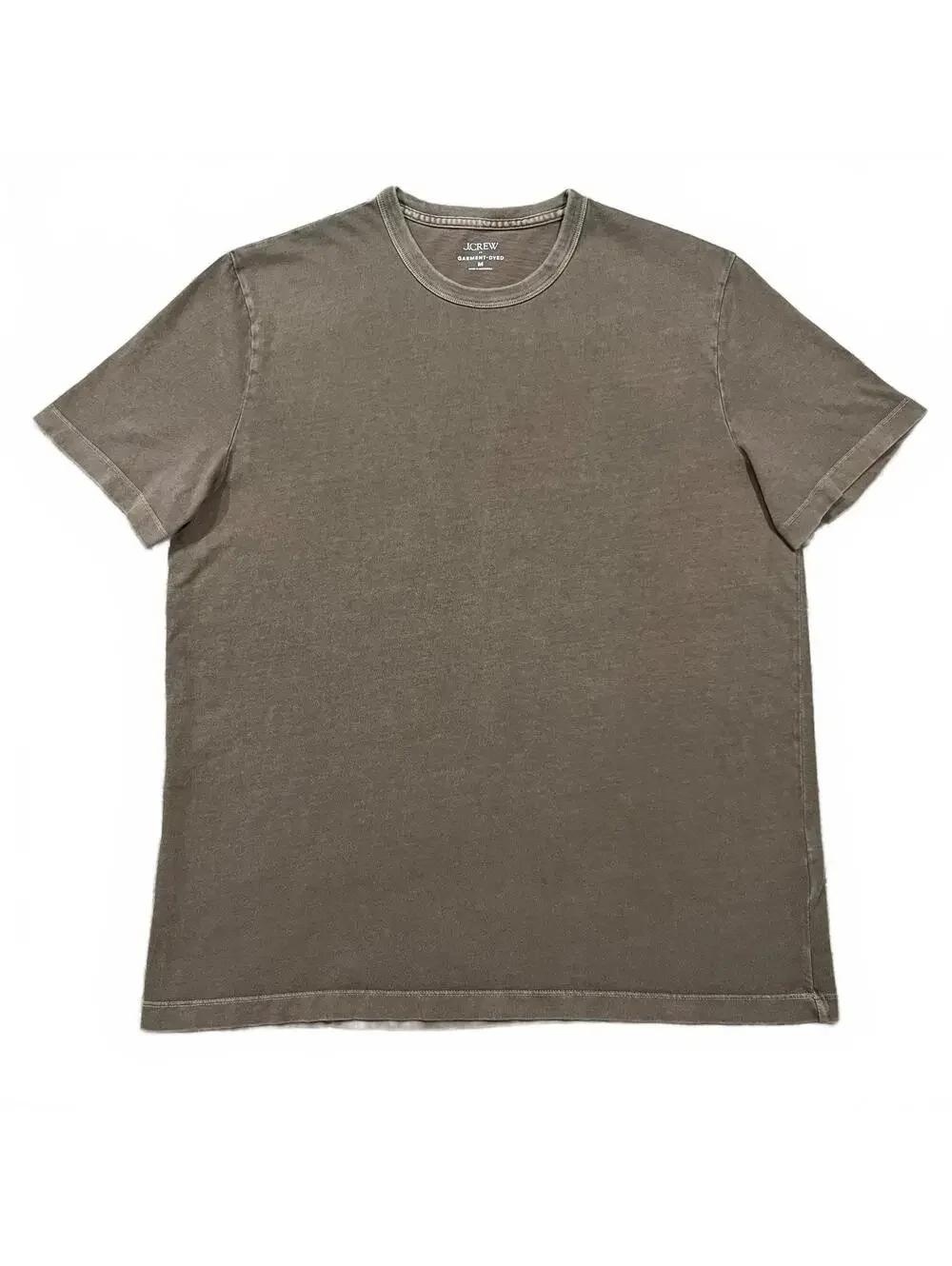 J.Crew Mens Garment Dyed Short Sleeve T Shirt Brown Size Medium